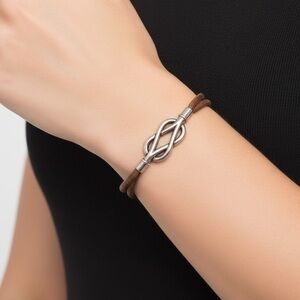 Hermès Infinity Double Wrap Leather Bracelet